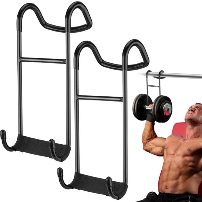 Dumbbell Set - 2個セット ダンベルスポッターフック ホールドアップハンガー ヘビーパワーダンベルラックアタッチメント ダンベルベンチプレス 胸筋・肩筋用