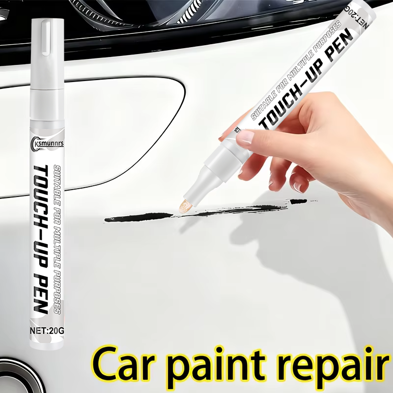 Badminton Racket - 白い車の塗装の補修ペン、車の傷を修復するペン、車、靴、スーツケース、ヘルメット、バドミントンラケットなどに使える耐久性のある塗装ペン。