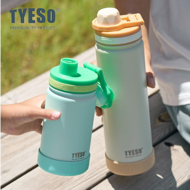 Sports Equipment 5 Years Old - TYESO 420/600/750ml スポーツサーモボトル 子供用 ステンレス製真空断熱水筒 トラベルカップ