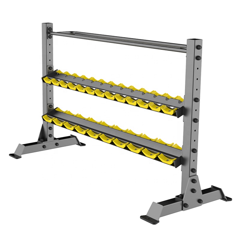 Dumbbell Set - フィットネスウェイトリフティング用ダンベルラックセット、頑丈な構造でジムやトレーニングルームでの日常使用に最適
