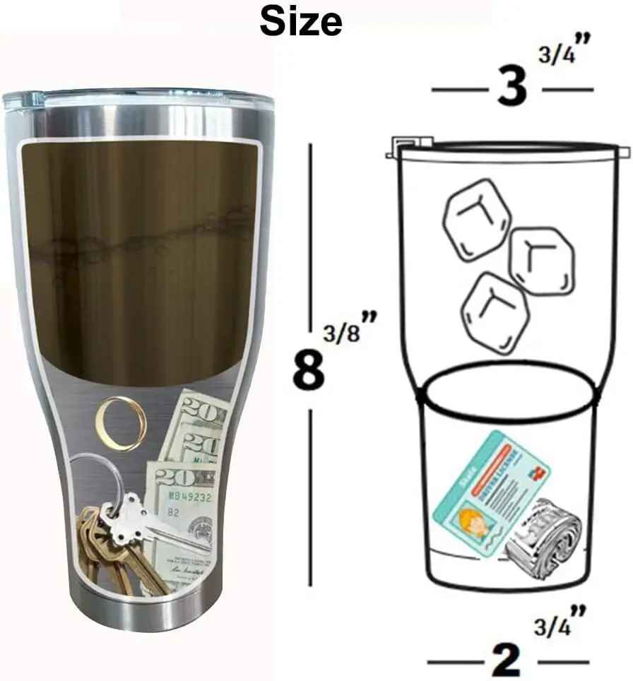 Sports Water Bottle Insulated - 隠し金庫二層ステンレス鋼コーヒーカップ収納隠しマネー断熱転用安全スポーツウォーターボトル