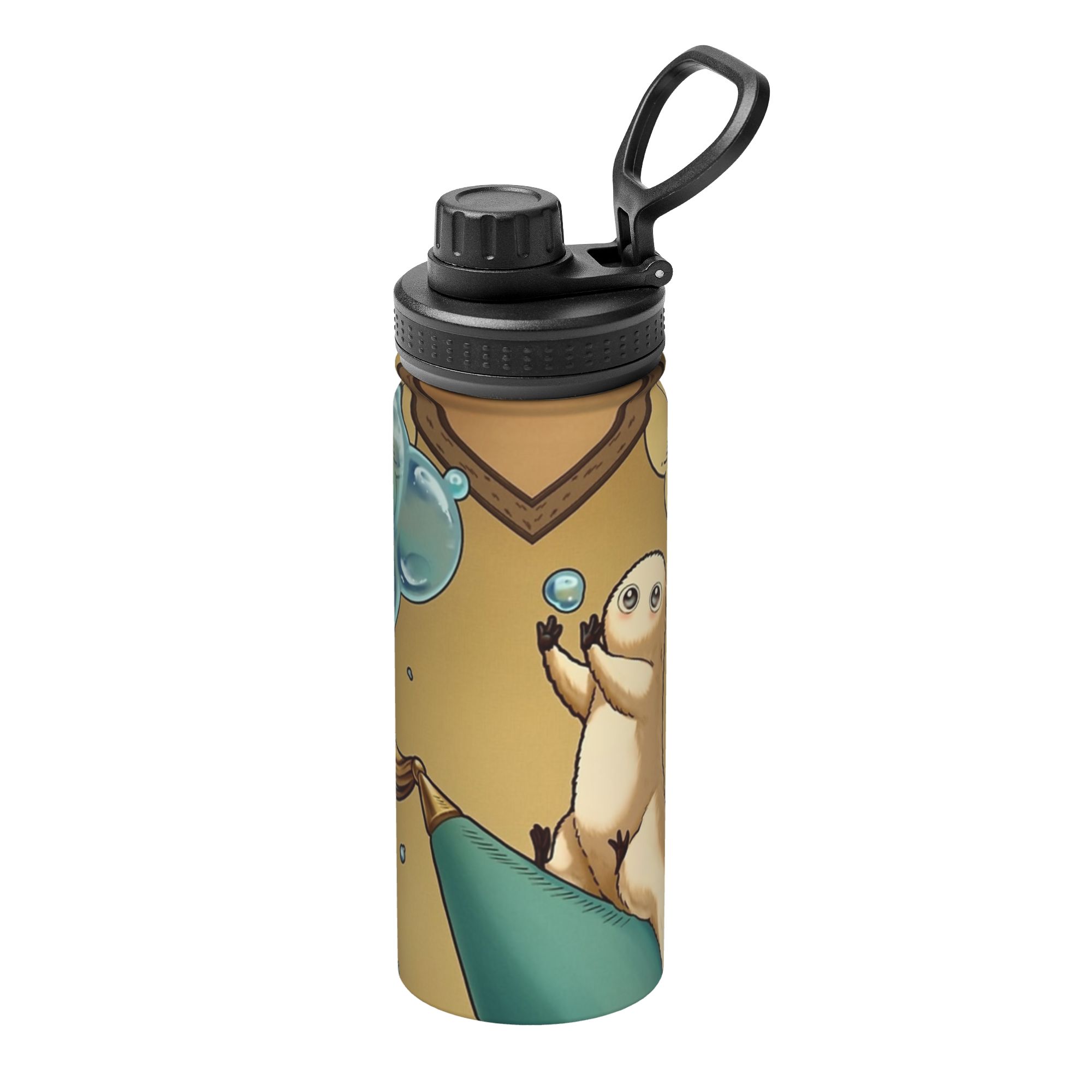 Sports Water Bottle Insulated - ブラッシュバディ ウィッチハット アトリエ アニメ 18オンス スポーツ断熱ケトル