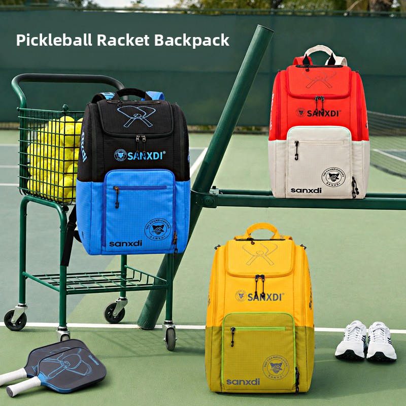 Badminton Racket - ピークスポーツバッグ大容量テニスラケットバッグ防水バドミントンシャトルコック独立コンパートメントトラベルギアバックパック