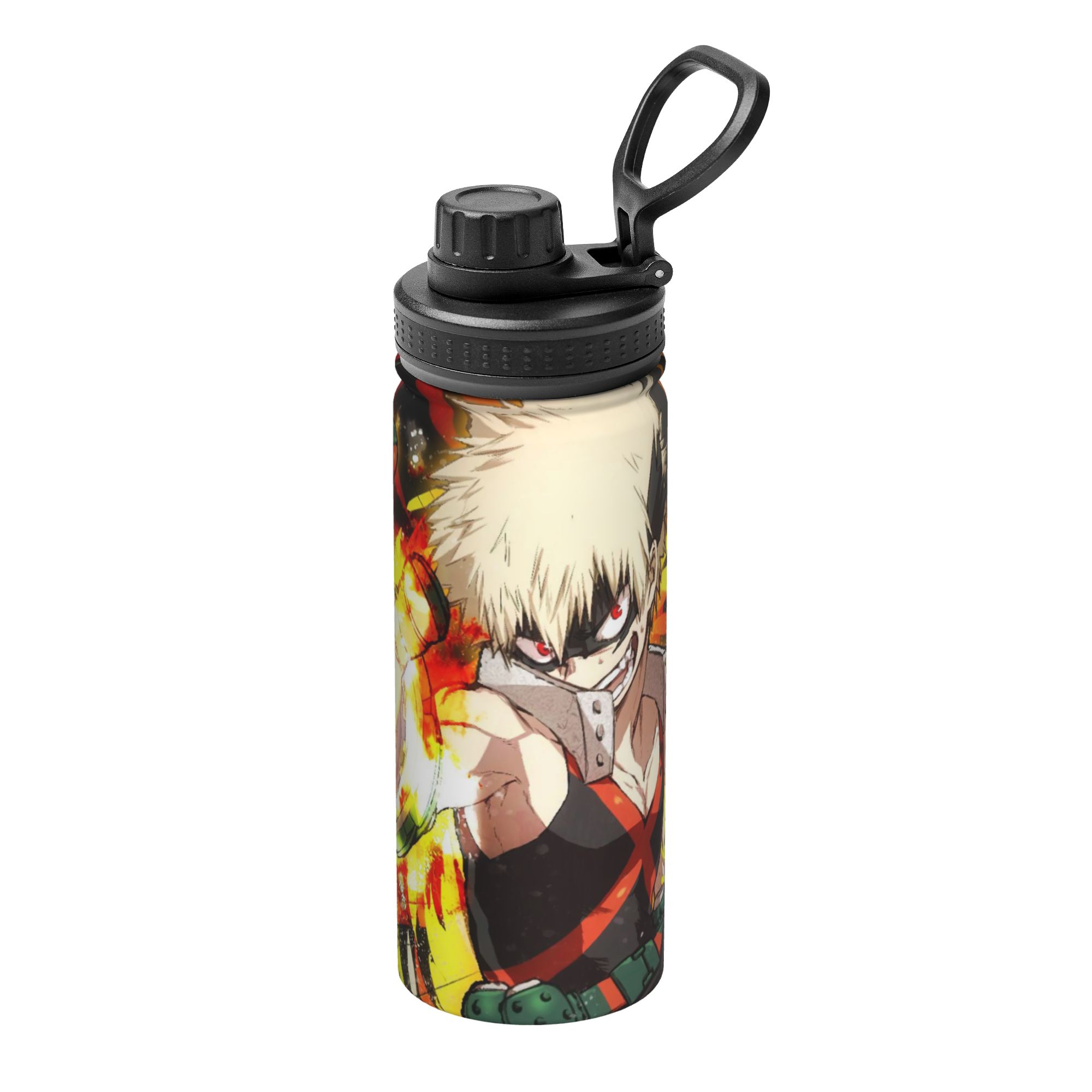 Sports Water Bottle Insulated - 僕のヒーローアカデミア アニメ 18オンス スポーツ断熱ケトル 立花隆 サーマルカップ