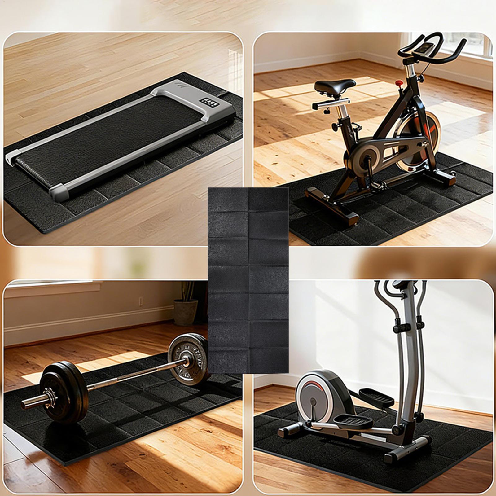 トレッドミルマット振動吸収ヘビーデューティトレッドミルフロア - Yoga Mat のレビューと価格