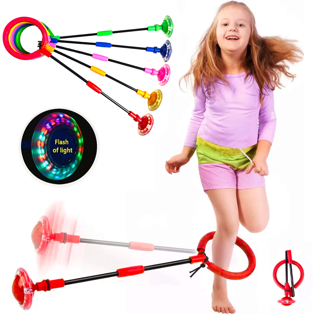 フラッシュ縄跳びボール子供片足屋外楽しいスポーツ子供ジャンプ - Jump Rope のレビューと価格