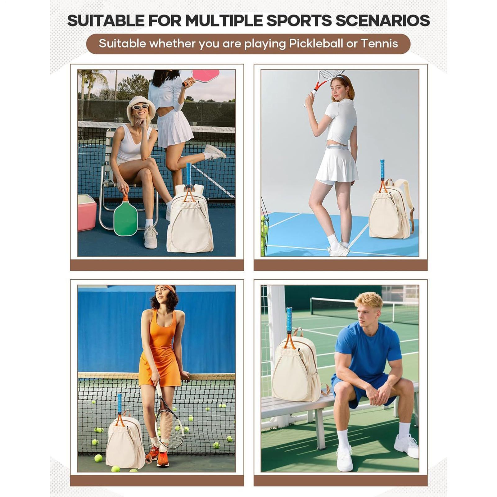 女性用ピックルボールバックパック、ラケット2本収納可能、シュ - Tennis Racket のレビューと価格