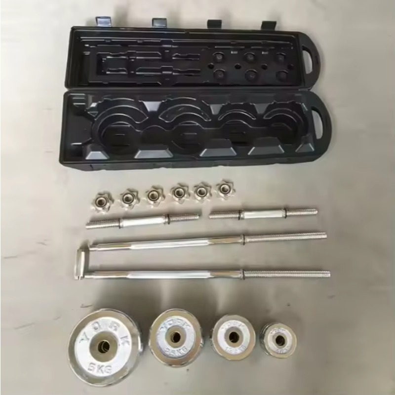 高品質50kg調整可能スチールダンベルセット、ポータブルバー - Dumbbell Set のレビューと価格