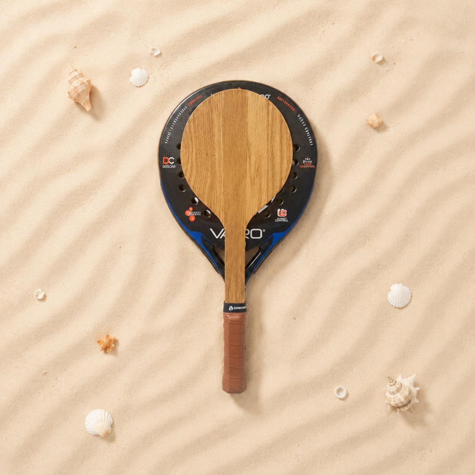 木製ビーチテニスラケット ビーチトレーニングラケット 快適な - Tennis Racket のレビューと価格