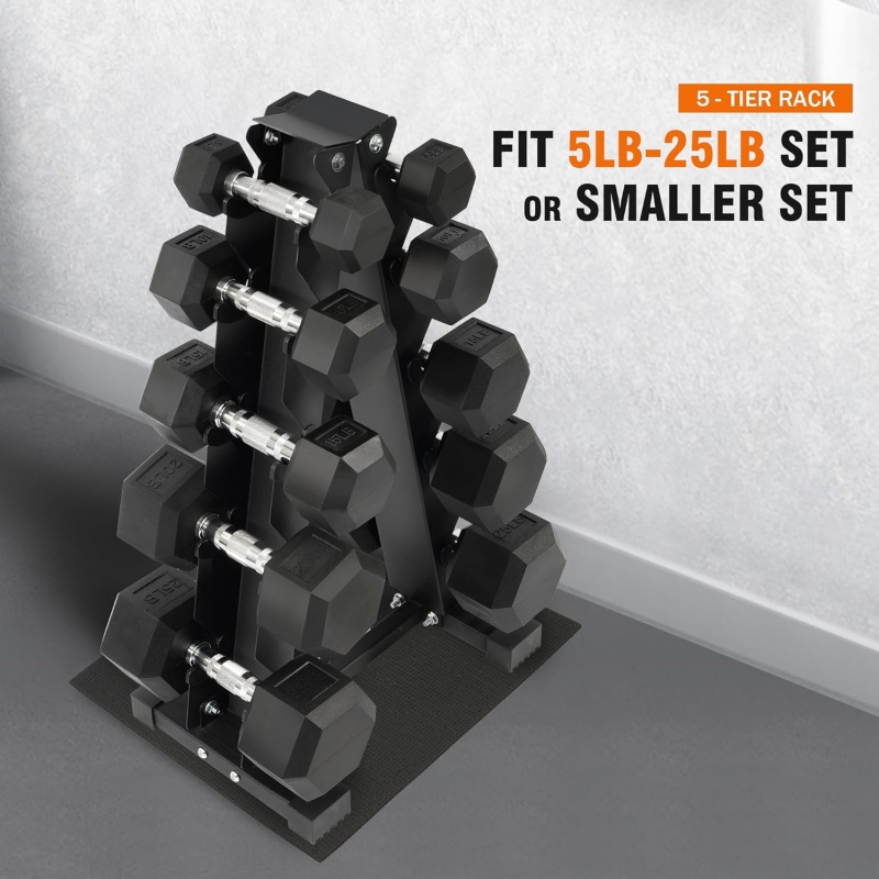 ホームジムエクササイズ筋力トレーニングラバーコーティング六角 - Dumbbell Set のレビューと価格