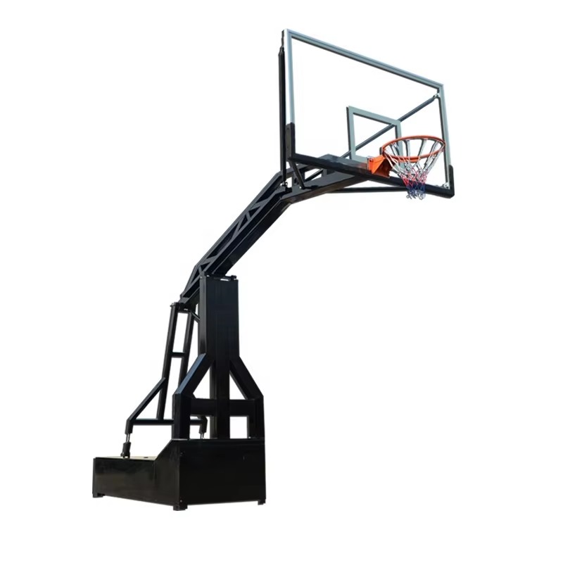 ガラス製バックボード屋外バスケットボールフープポスト屋内ポー - Basketball Hoop のレビューと価格