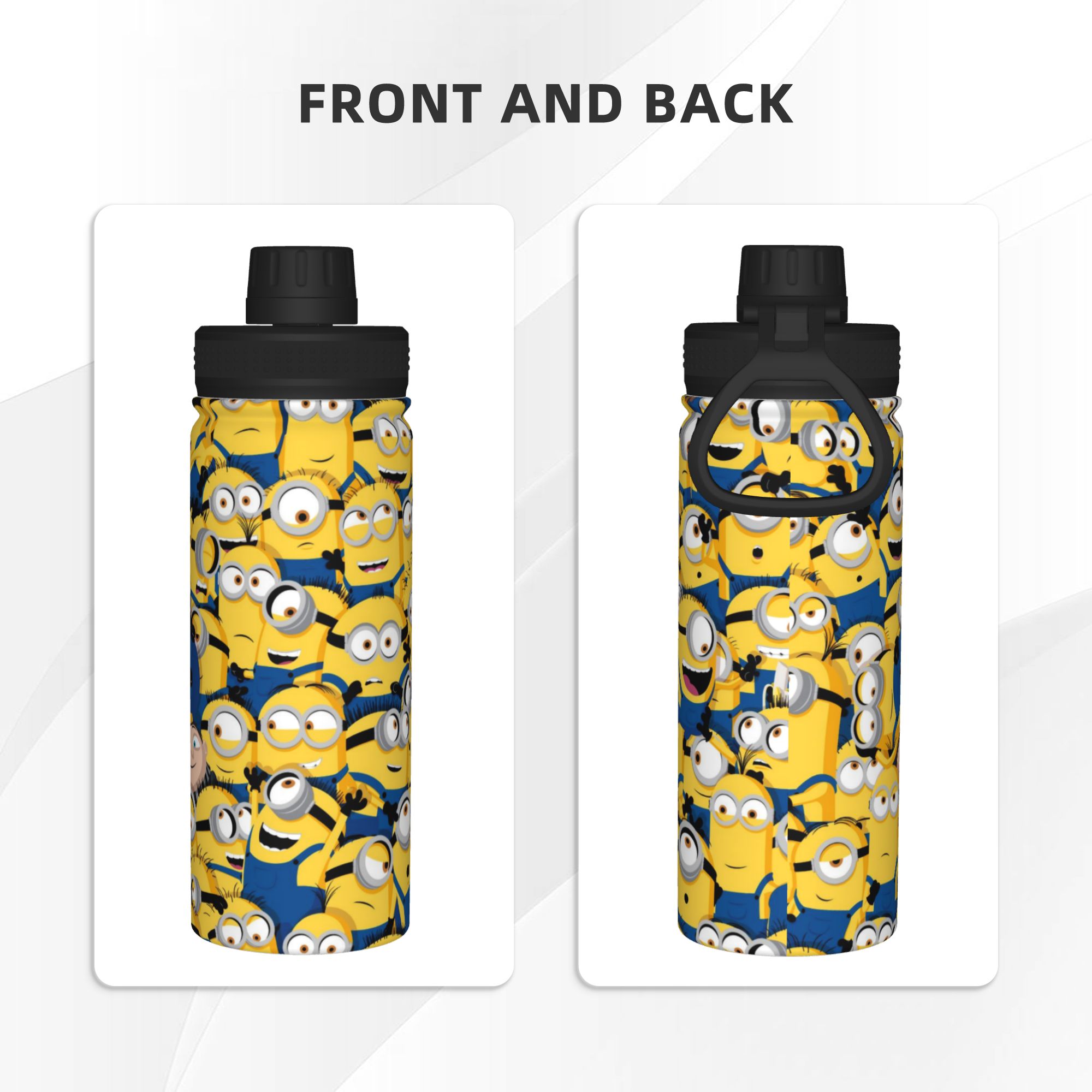 漫画M-Minions 18オンス スポーツ断熱ケトル バナ - Sports Water Bottle Insulated のレビューと価格
