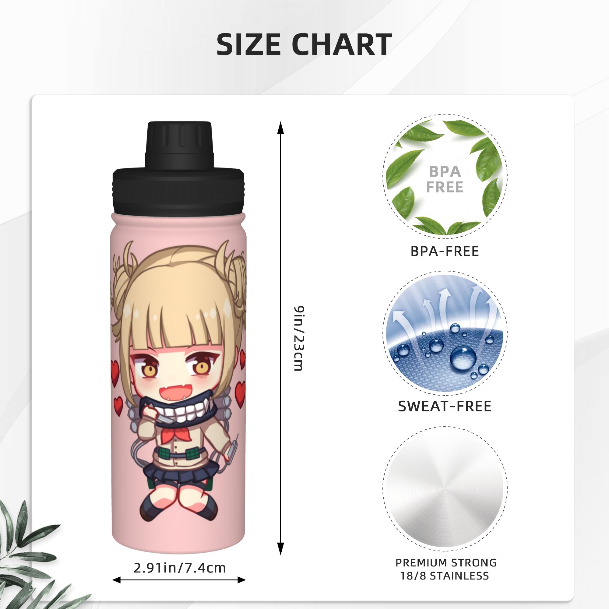 トガ 僕のヒーローアカデミア 18オンス スポーツ断熱ケトル - Sports Water Bottle Insulated のレビューと価格